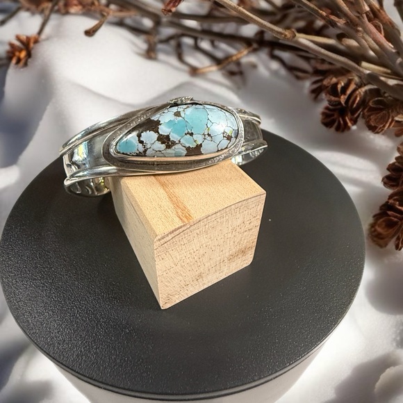 Sterling‎ Silver Gobi Turquoise HandcraftedCuff Bracelet Brand New OOAK